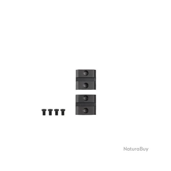 Paire d'Embases Warne En Acier Pour Carabine - BROWNING X-BOLT