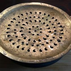 Chauffe-plat rustique en métal