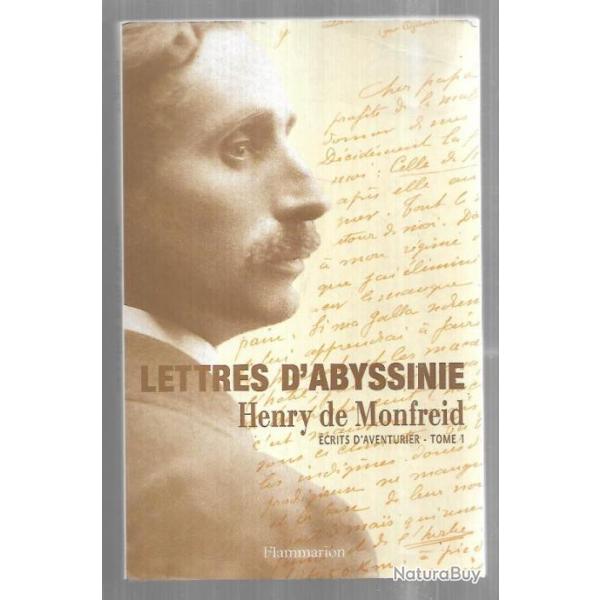 lettres d'abyssinie henry de monfreid crits d'aventurier tome 1