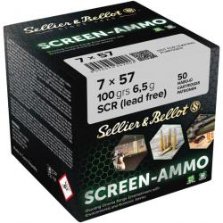 Cartouches ciné tir Screen-Ammo 7x57 FMJ zinc 100 grs. (Calibre: 7x57)