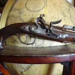pistolet tromblon  silex a baionnette lançante- France fin XVIIIe