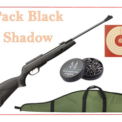 Pack Carabine 14J BLACK SHADOW cal. 4,5 mm + 100 Cibles + 500 Plombs + fourreau