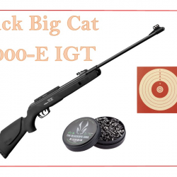 Pack Carabine GAMO 19,9J BIG CAT 1000-E IGT cal. 4,5 mm + Cibles + 500 Plomb