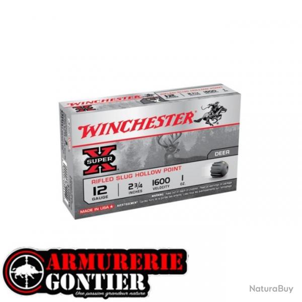 Cartouches WINCHESTER SLUG SUPER X 12/70 28G X5