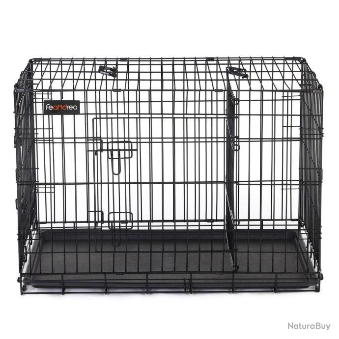 Cage pour chien - Noir - XXL - 121 x 74 x 81 cm