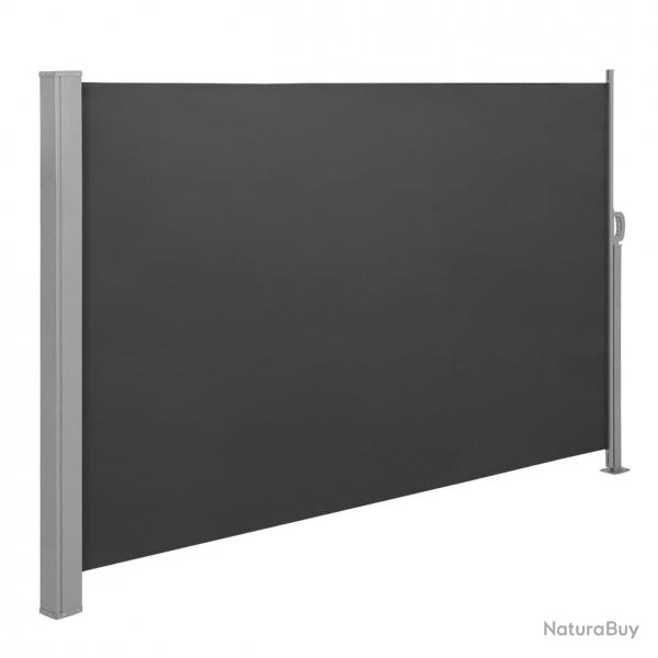 Store latral pour balcon et terrasse pare-soleil brise-vue protection vie prive 180 x 350 cm gris