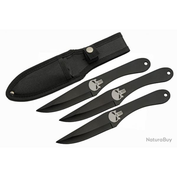 Set de 6 Couteaux de Lancer Rite Edge Shull Thrower Etui Nylon CN211563x2