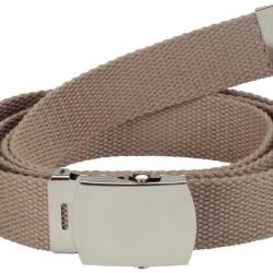 Ceinture toile unie beige PERCUSSION