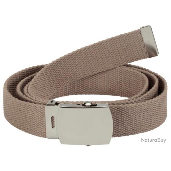 Ceinture toile unie beige PERCUSSION