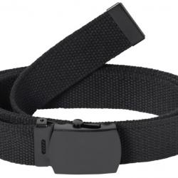 Ceinture toile unie noir PERCUSSION