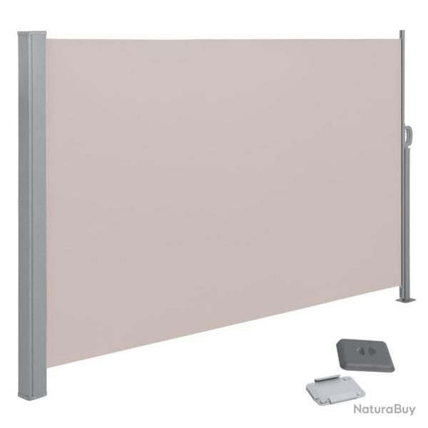 Store latral auvent pour balcon et terrasse pare-soleil brise-vue protection 180 x 350 cm vie priv