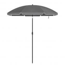 Parasol de jardin diamètre 2 m ombrelle protection UPF 50+ inclinable portable résistant au vent ba