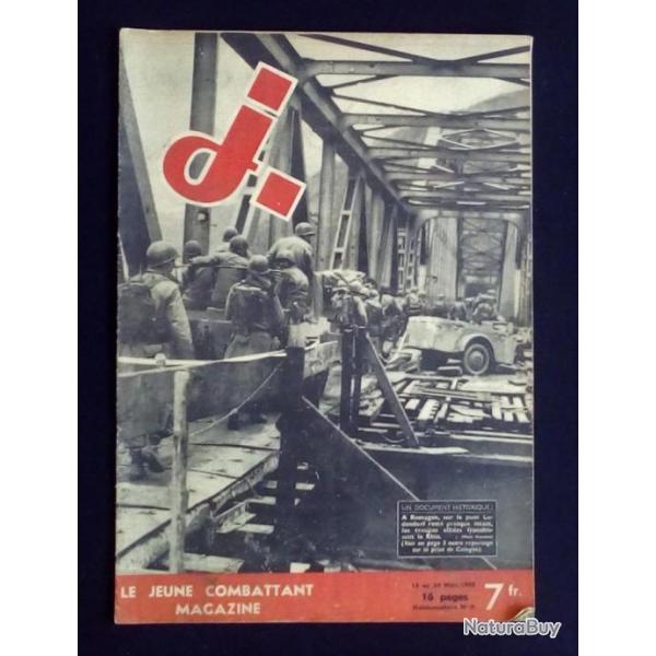 Militaria :  J. Le jeune combattant magazine N11 du 18 au 24 mars 1945