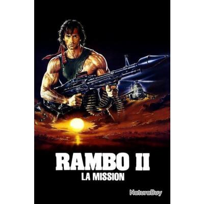 Poignard Rambo II First Blood Kit de Survie Acier Inox Manche Paracorde Etui Cuir NON NUMEROTé 001