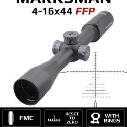 Vector Optics Marksman 4-16x44 FFP 30mm Lunette de Visée Tir Optique Tactique Airsoft Fusil Chasse