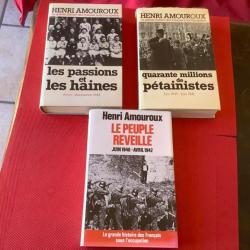 Lot de trois livres de guerre d'Henri Amouroux