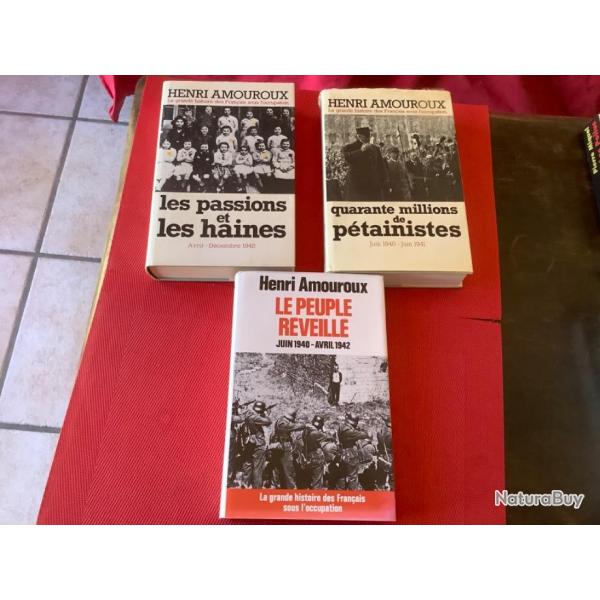 Lot de trois livres de guerre d'Henri Amouroux