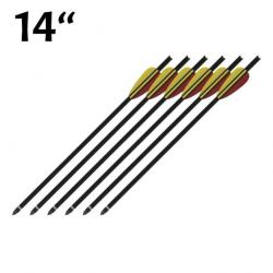 Pack de 6 Flèches 14 pouces (35.5cm) Noir