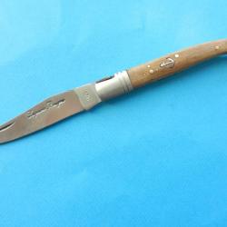Couteau de poche canif avec ancre de marine plaquette bois