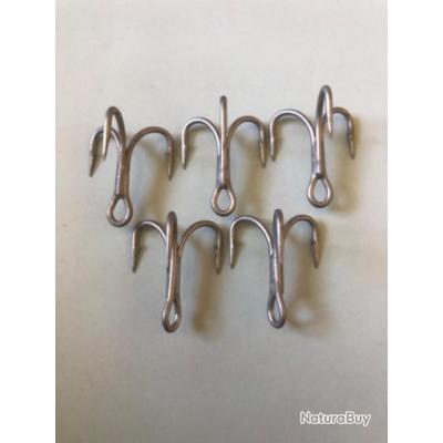 50 Hameçons Triples VMC Extra Forts – Taille 1 – Pour Pêche Au Poisson