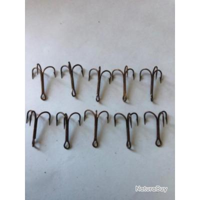 50 Hameçons Triples VMC N°7 - Réf 9622 BZ - Pour Pêche Carnassier
