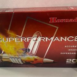 20 CARTOUCHES HORNADY SST SUPERFORMANCE 165GRS CALIBRE 308W