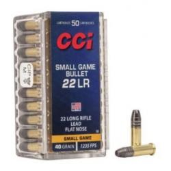 Munitions CCI 22lr Small Game Bullet par 250