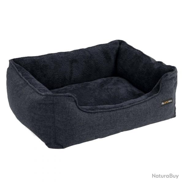 Panier pour chien housse amovible 70 x 55 x 21cm gris fonc 12_0001123