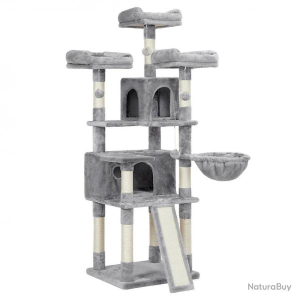 Arbre  chat XXL tour de jeux 168 cm gris clair 12_0001126