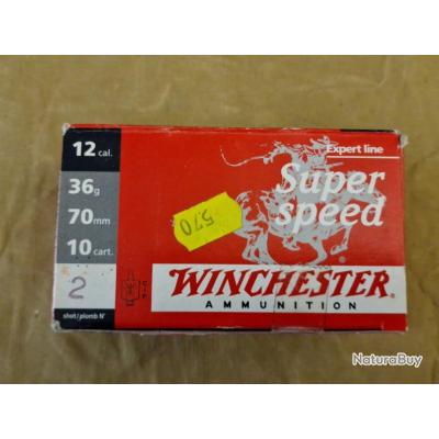 Cartouches Winchester Super Speed cal. 12/70 N°2 DESTOCKAGE!!!