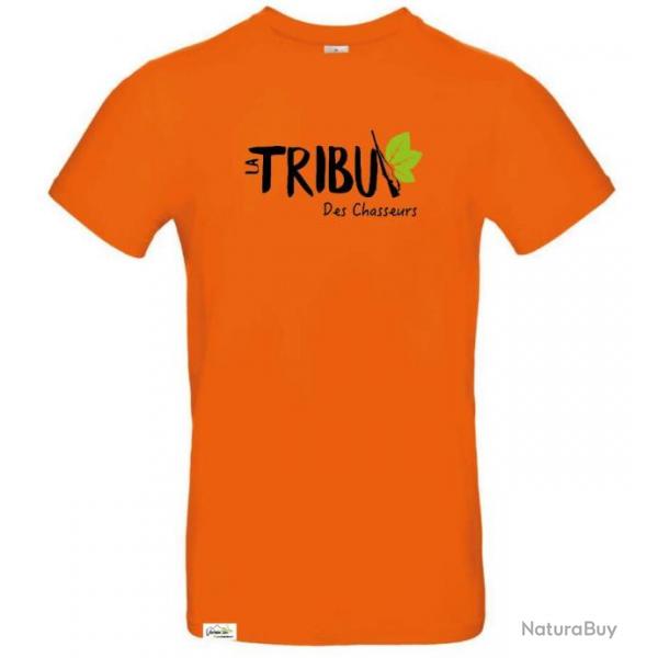 T-shirt orange "La Tribu des Chasseurs"