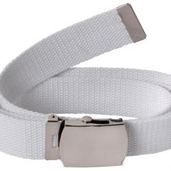 Ceinture toile unie blanc PERCUSSION