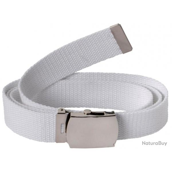 Ceinture toile unie blanc PERCUSSION