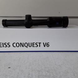 8452 LUNETTE ZEISS CONQUEST V6  1-6X24 NEUF DESTOCKAGE