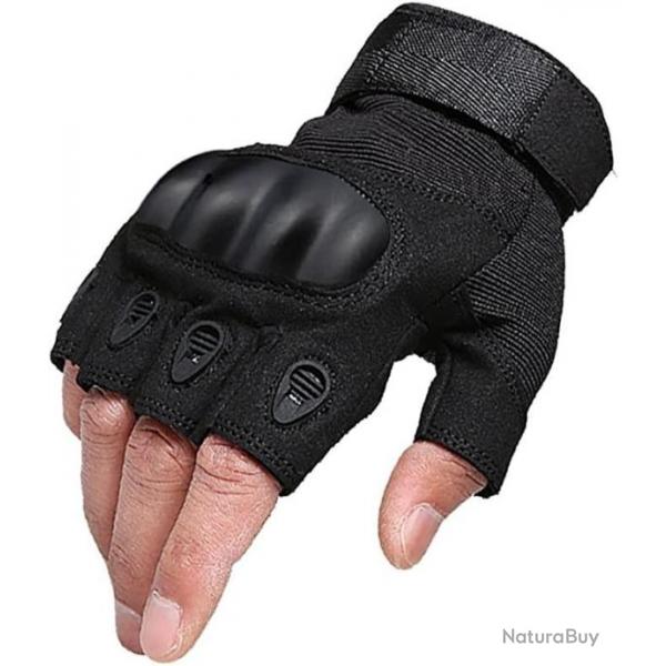 semi gants noir