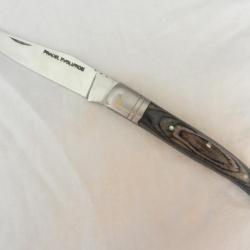 couteau Pradel Evolution - manche bois parkérisé gris/noir longueur 22 cm