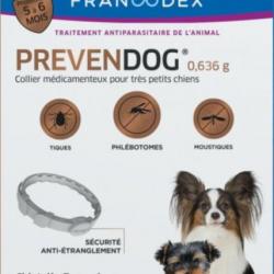 Collier antiparasitaire Prevendog de 0 à 5 KG. pour très petits chiens
