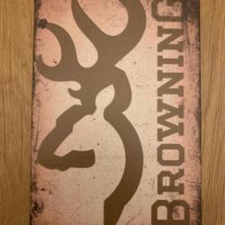 Plaque émaillée Browning