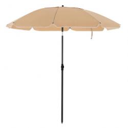 Parasol de jardin diamètre 2 m ombrelle protection UPF 50+ inclinable portable résistant au vent ba