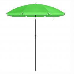 Parasol de jardin diamètre 2 m ombrelle protection UPF 50+ inclinable portable résistant au vent ba