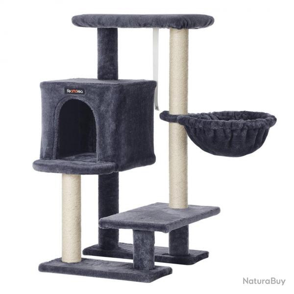 Arbre  chat tour poteaux  gratter 84 cm gris anthracite 12_0001134