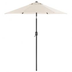 Parasol de jardin 2 m ombrelle mât et baleines en métal inclinable socle non inclus pour jardin bal