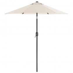Parasol de jardin 2 m ombrelle mât et baleines en métal inclinable socle non inclus pour jardin bal
