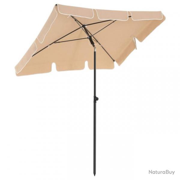 Parasol de balcon rectangulaire 1,8 x 1,25 m protection UPF 50+ ombrelle toile avec revtement en P