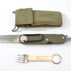 Couteau multifonction TATOU Armée Française, couvert dont cuillère manquante