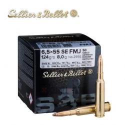 50 Munitions S&B cal 6,5x55SE 124gr FMJ