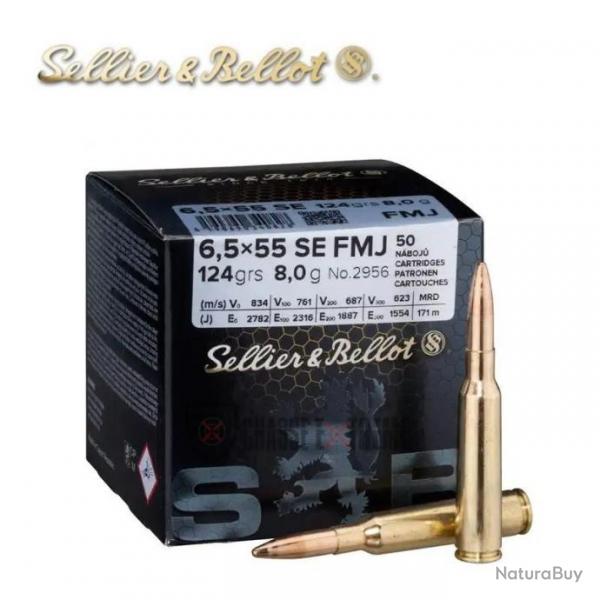 50 Munitions S&B cal 6,5x55SE 124gr FMJ