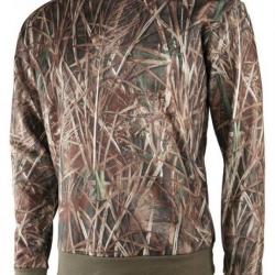 Sweat polaire camo roseaux TREELAND