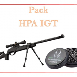 Pack Carabine 19,9J HPA IGT cal. 4,5 mm + 500 Plombs