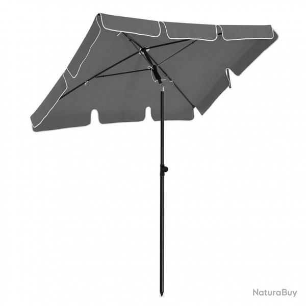 Parasol de balcon rectangulaire 1,8 x 1,25 m protection UPF 50+ ombrelle toile avec revtement en p